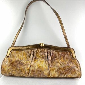 Brahmin Mona Vintage Python Patent Leather Bag, EUC RARE